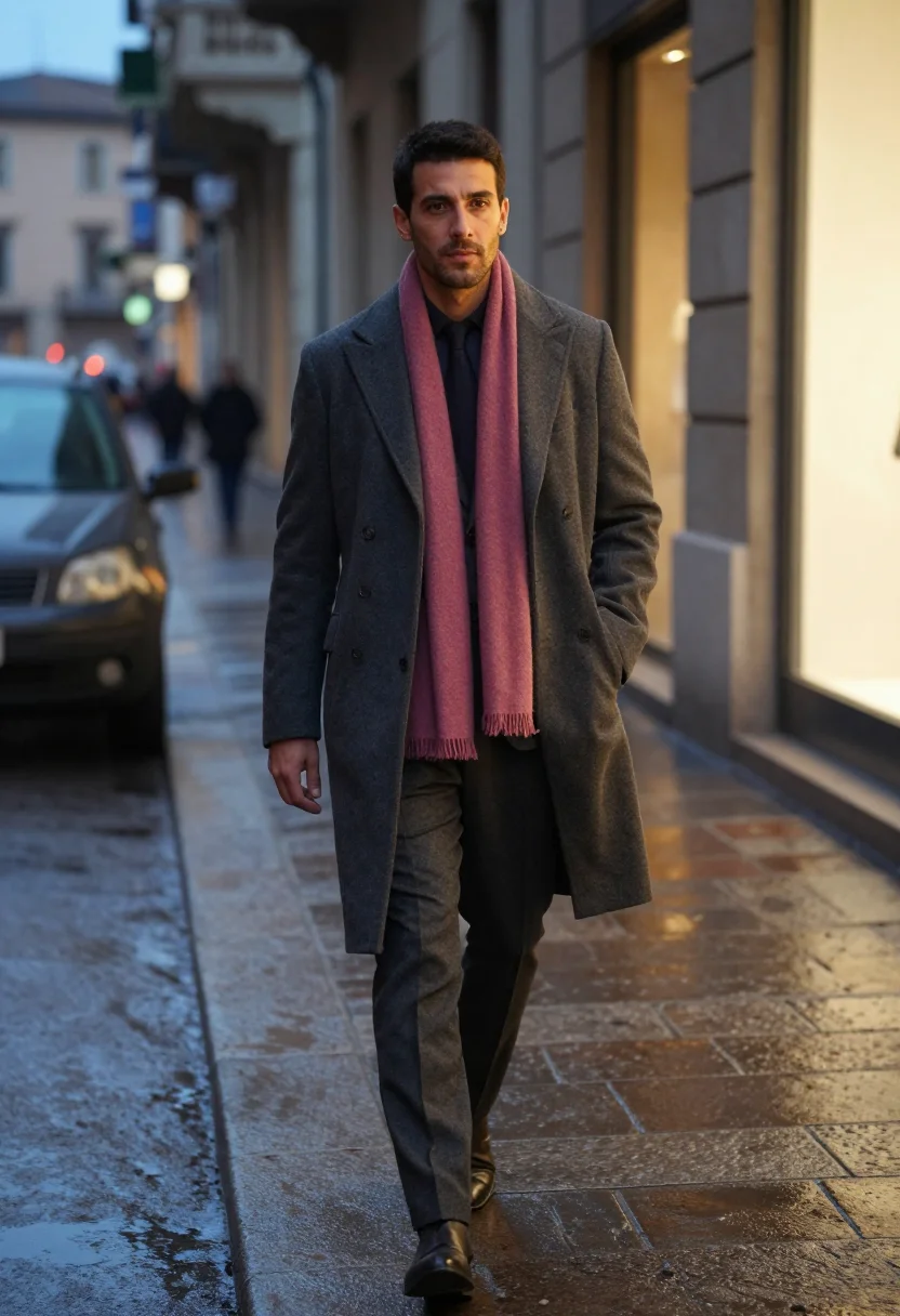 AI zegna sample — portrait of a man, three-quarter-length portrait of a Northe