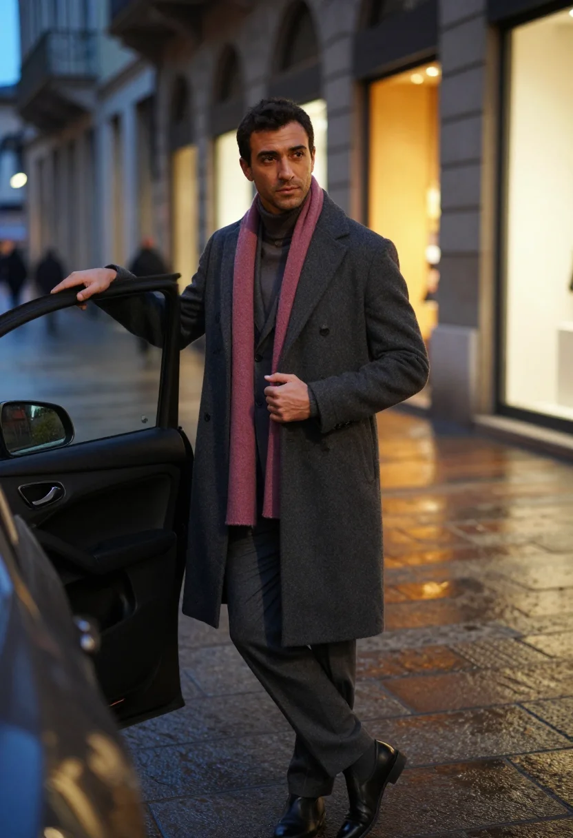 AI zegna sample — portrait of a man, half-length portrait of a Northern-Italia