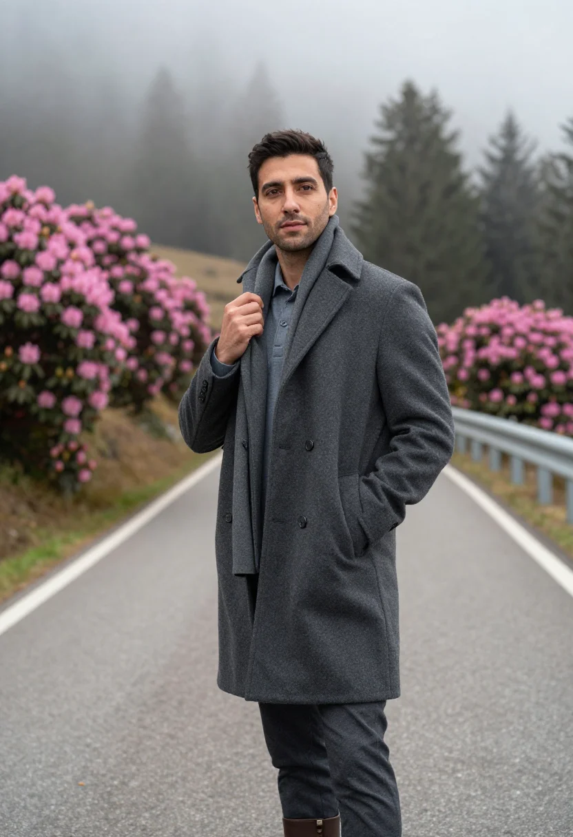 AI zegna sample — portrait of a man, three-quarter-length portrait of a Northe