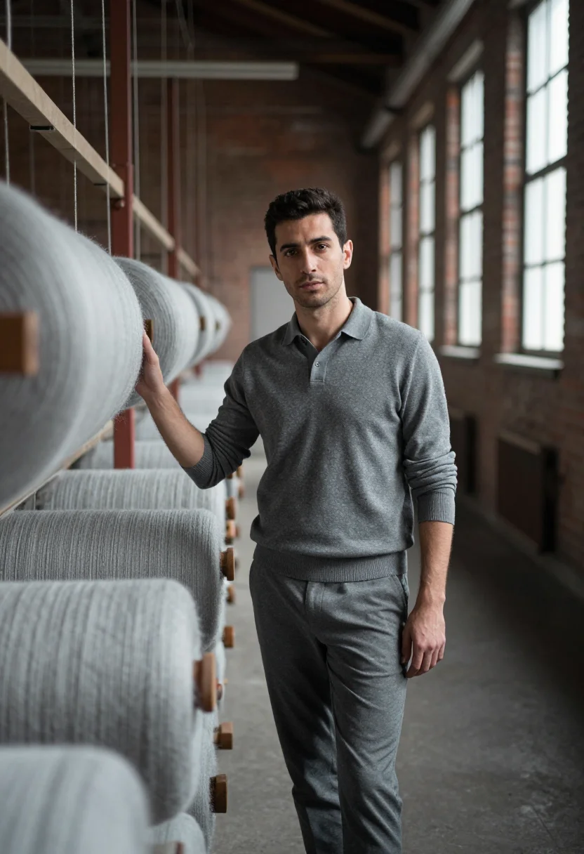 AI zegna sample — portrait of a man, three-quarter-length portrait of a Northe