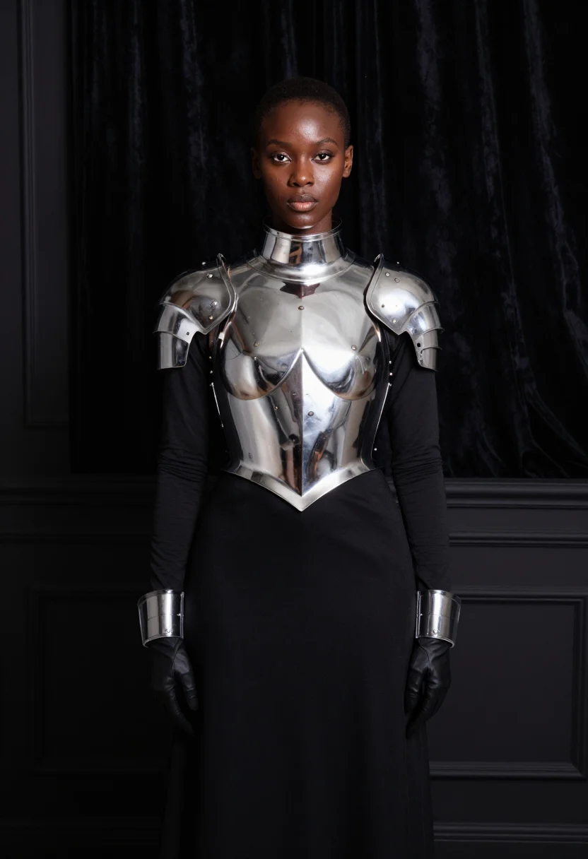 AI zendaya dune mugler sample — portrait of a woman, close half-length portrait of a Black w