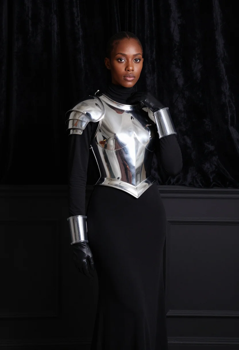AI zendaya dune mugler sample — portrait of a woman, half-length portrait of a Black woman w