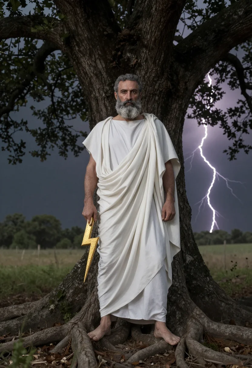 AI zeus sample — portrait of a man, full-length portrait of a Greek man in hi