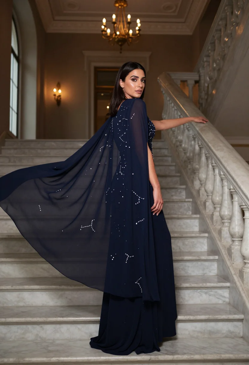 AI zuhair murad sample — portrait of a woman, half-length three-quarter portrait of a