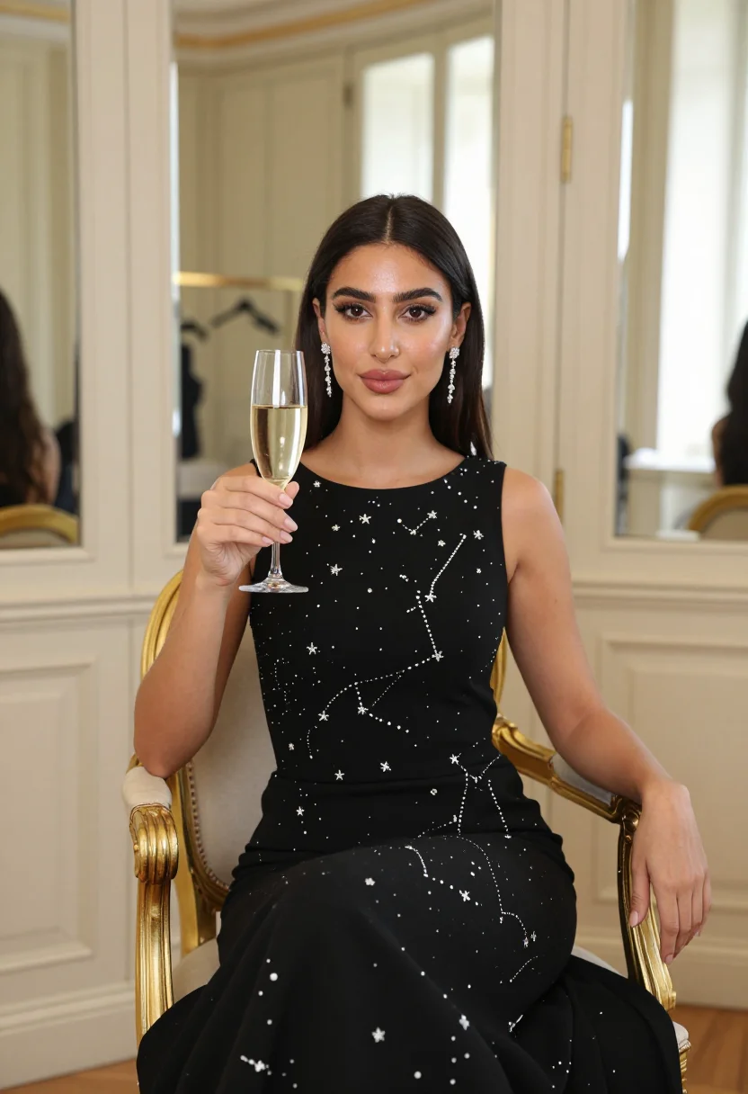 AI zuhair murad sample — portrait of a woman, chest-up portrait of a Lebanese woman i