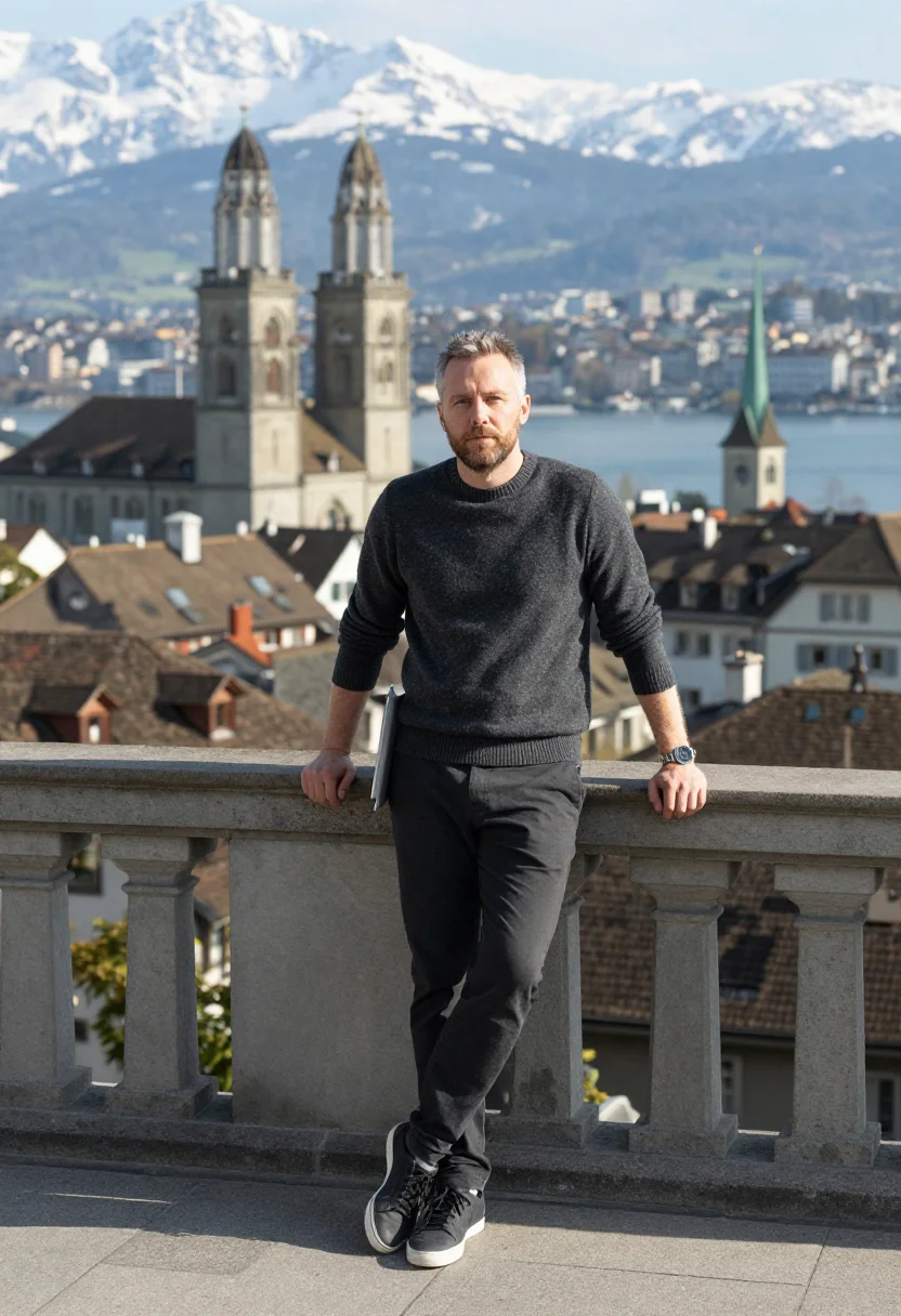AI zurich engineering sample — portrait of a man, half-length portrait of a Western-Europea
